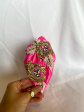 Load image into Gallery viewer, Hot Pink Beaded Headband