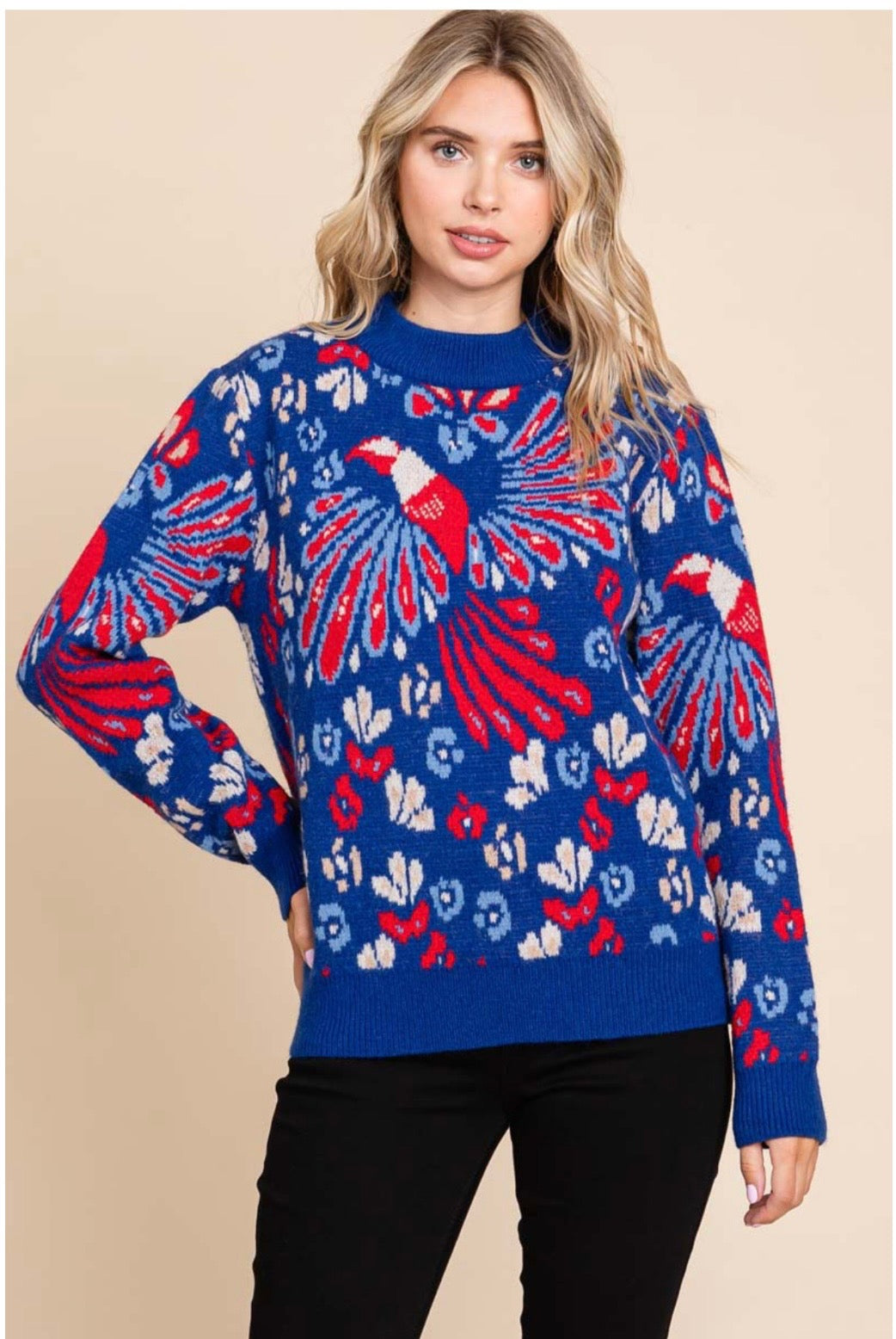 Blue Bird Sweater