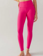 Load image into Gallery viewer, Hot Pink High Rise Leggings