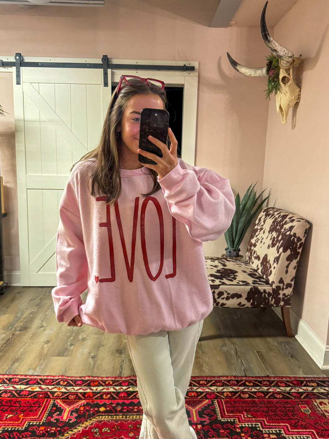 Pink LOVE Pullover