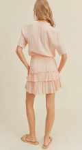 Load image into Gallery viewer, PINK RUFFLED MINI DRESS