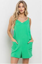 Load image into Gallery viewer, Solid V-Neck Romper