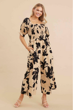 Load image into Gallery viewer, Tan Tropical Jumpsuit