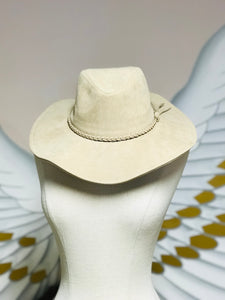 Suede Cowboy Hat w/Braided Tassel Band