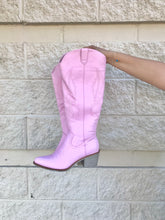 Load image into Gallery viewer, Light Pink Cowboy Boots