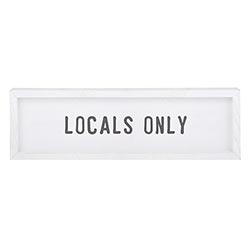Locals Only Wall Frame