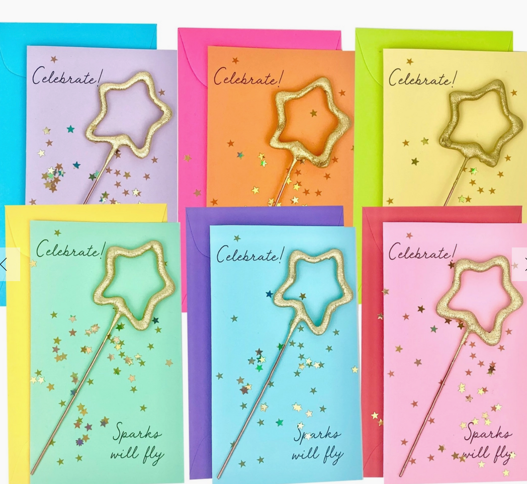 Confetti Sparkler Cards -Celebrate